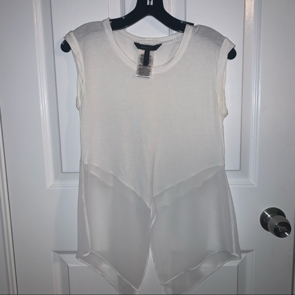 BCBG Mesh Tank
